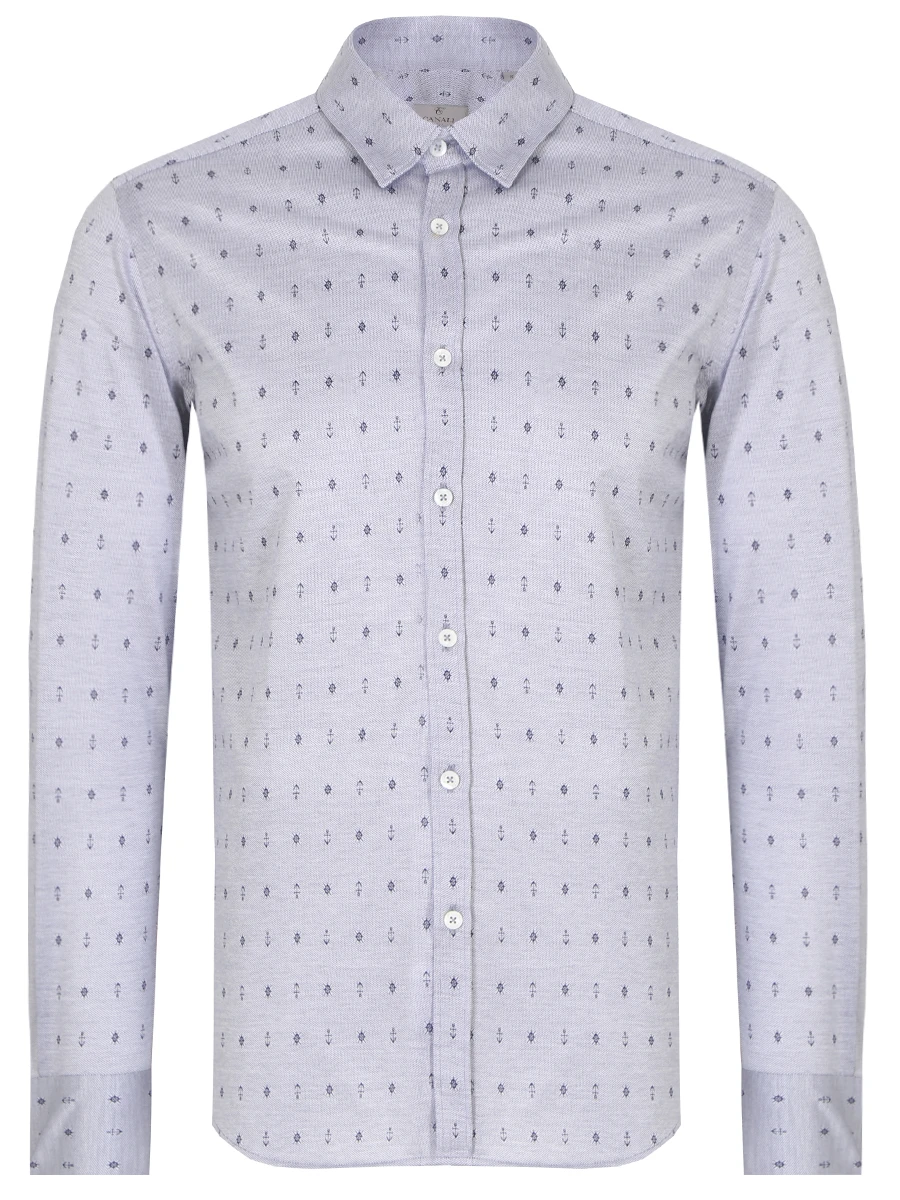 Рубашка Slim Fit хлопковая от CANALI за 19 670 рублей со скидкой 30% ...