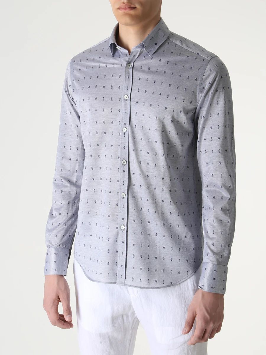 Рубашка Slim Fit хлопковая