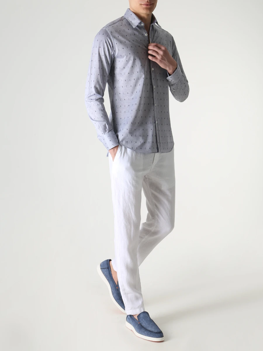 Рубашка Slim Fit хлопковая