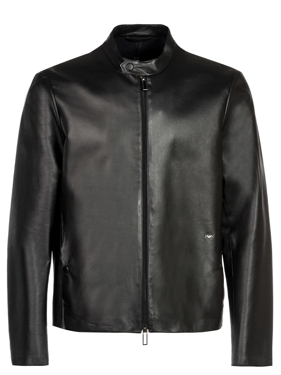 Куртка кожаная от EMPORIO ARMANI за 60 370 рублей (цвет: черный ...
