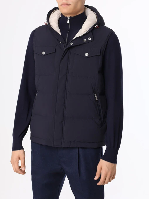 Жилет стеганый BRUNELLO CUCINELLI