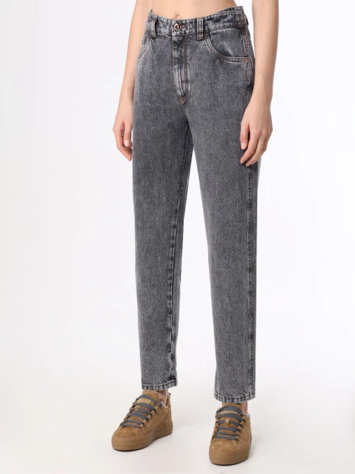 Джинсы хлопковые BRUNELLO CUCINELLI