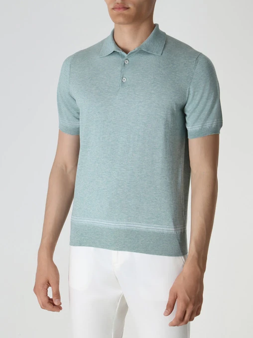 Поло хлопковое FIORONI CASHMERE