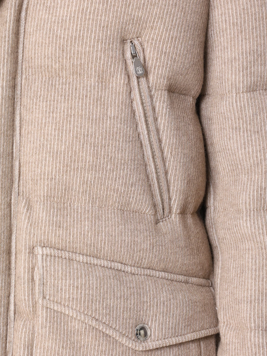 Пуховик кашемировый