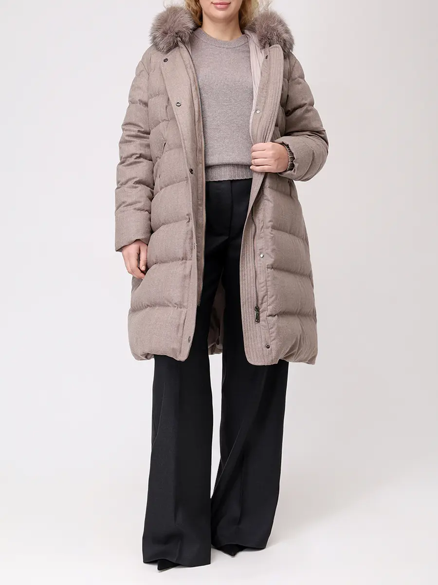 Пуховик стеганый