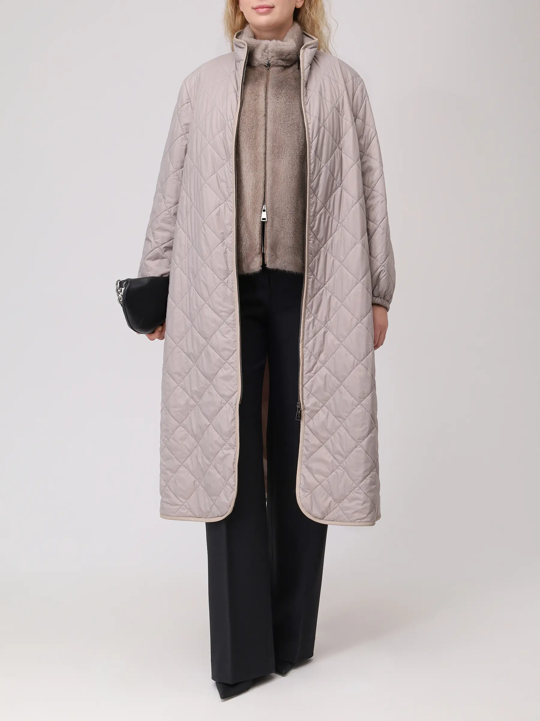 Пальто стеганое