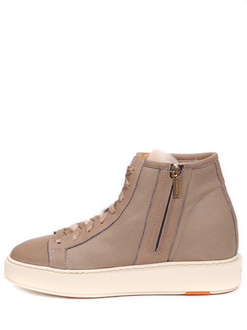 Кеды кожаные на меху SANTONI