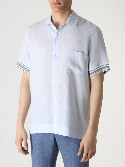 Рубашка Regular Fit льняная BILANCIONI