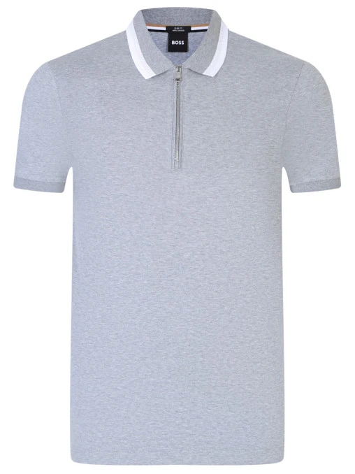 Поло Slim Fit хлопковое BOSS