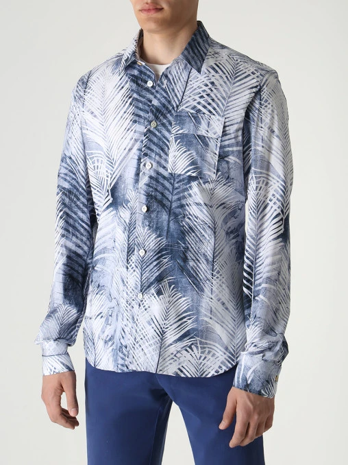 Рубашка Regular Fit хлопковая KITON