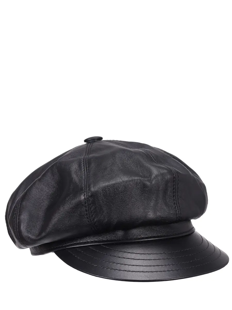 Кепка кожаная