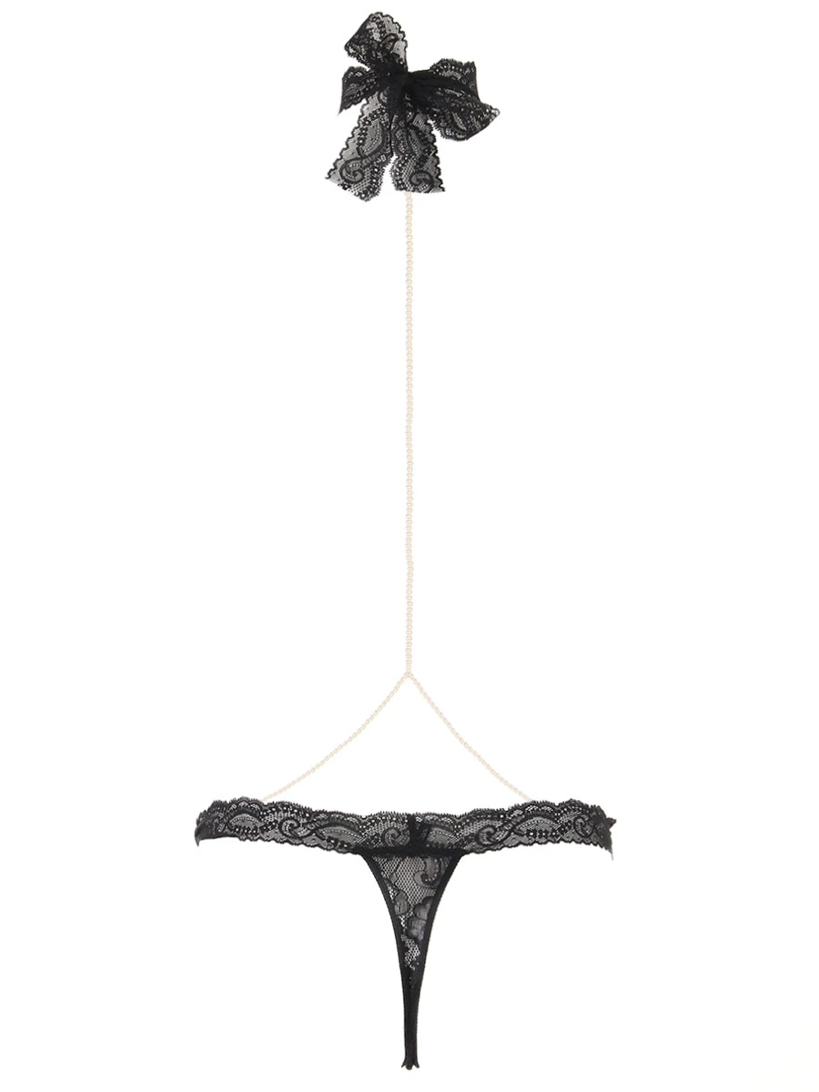 Трусы-стринг кружевные