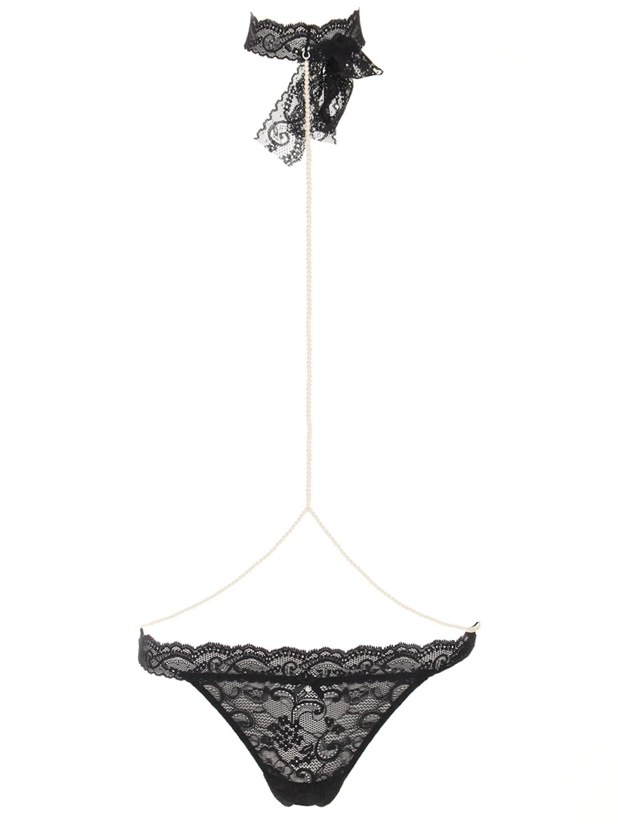 Трусы-стринг кружевные