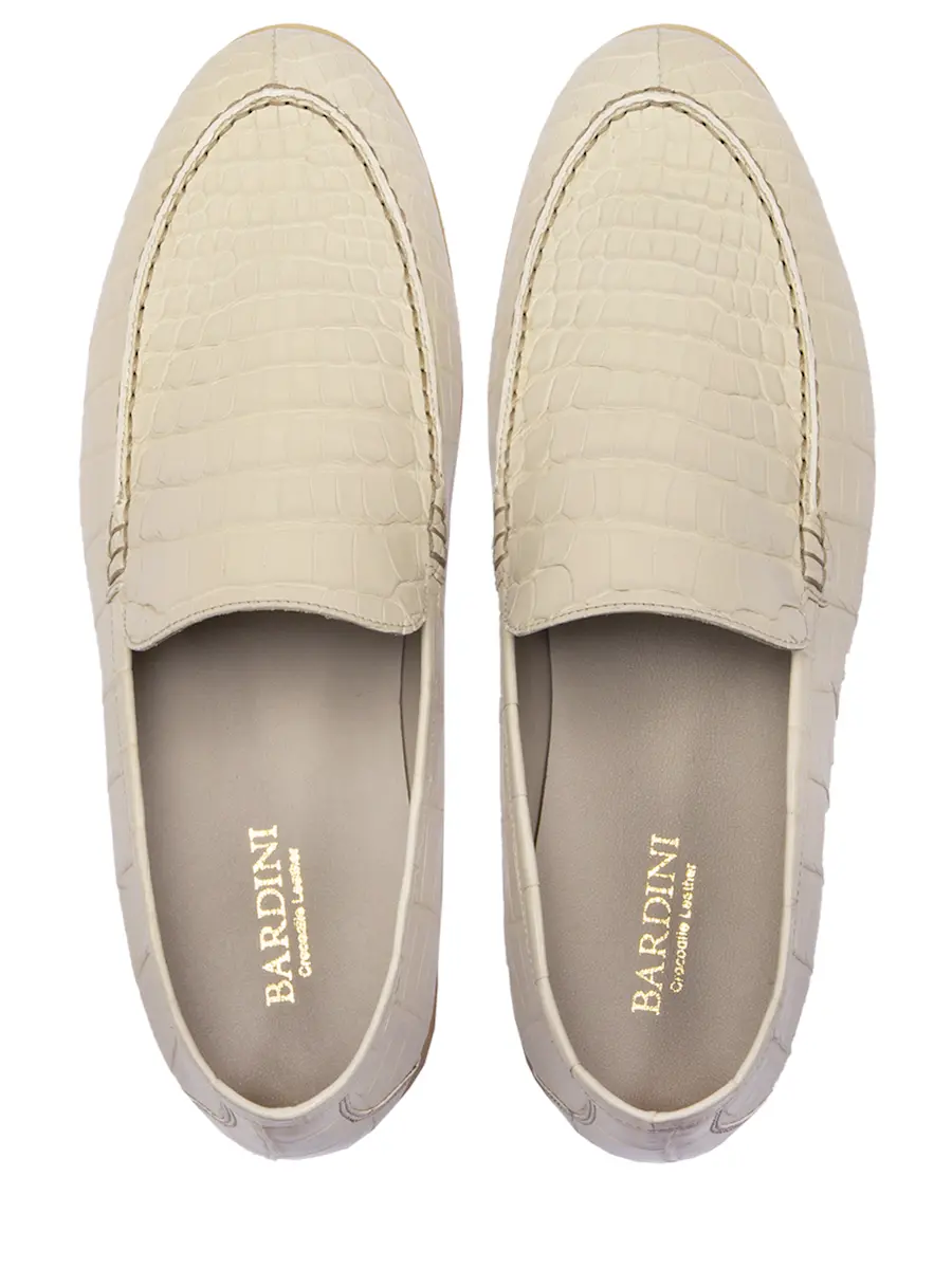 Лоферы из кожи крокодила