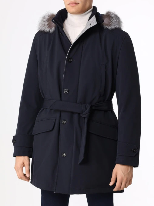 Пуховик с мехом KITON