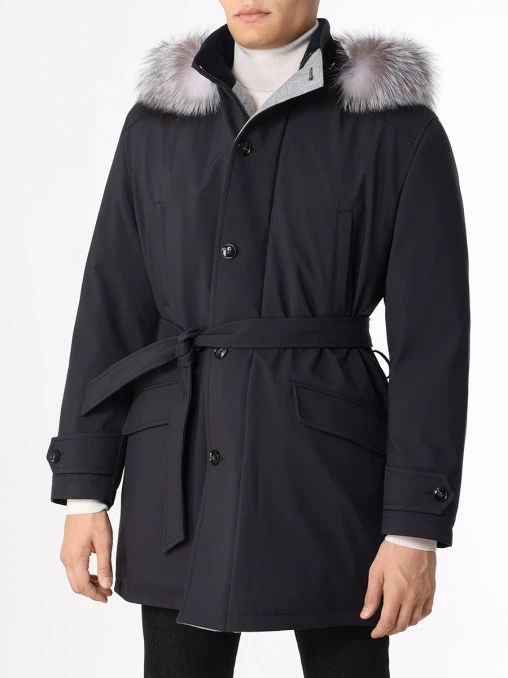 Пуховик с мехом KITON