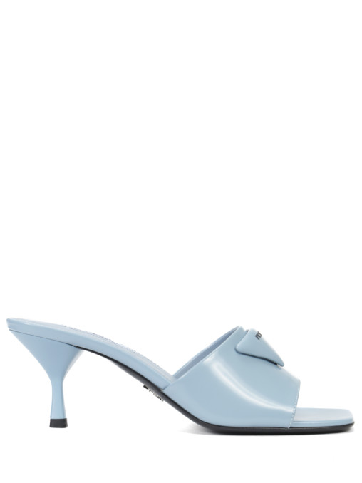 Мюли кожаные PRADA