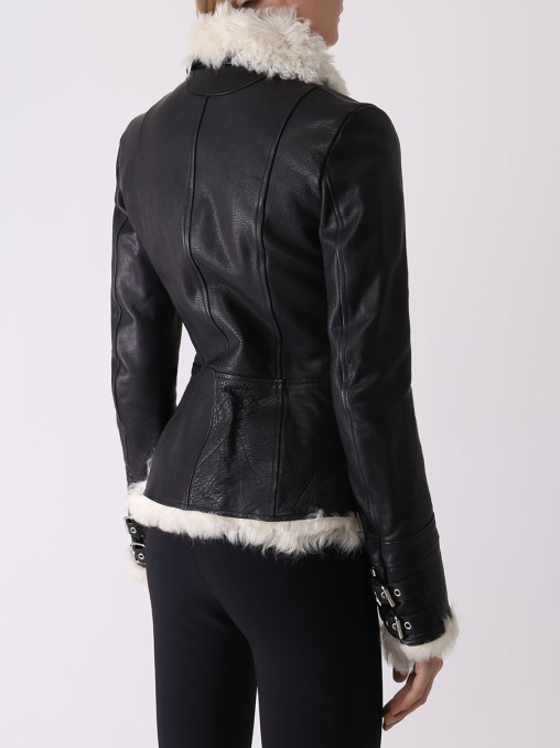 Дубленка кожаная ALEXANDER MCQUEEN