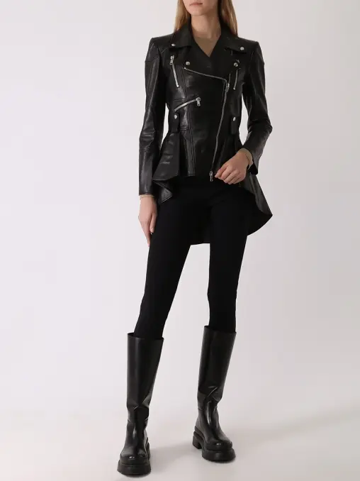 Куртка кожаная ALEXANDER MCQUEEN