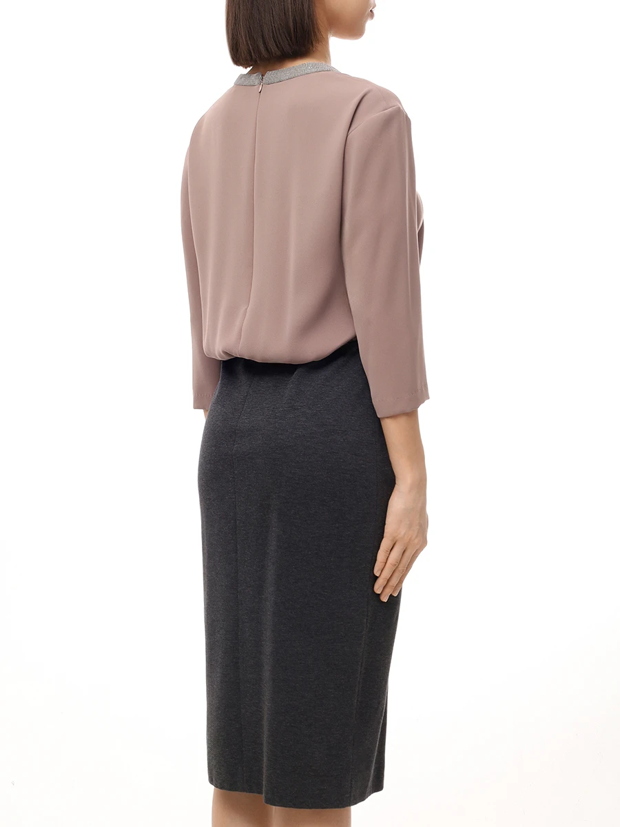 Платье комбинированное