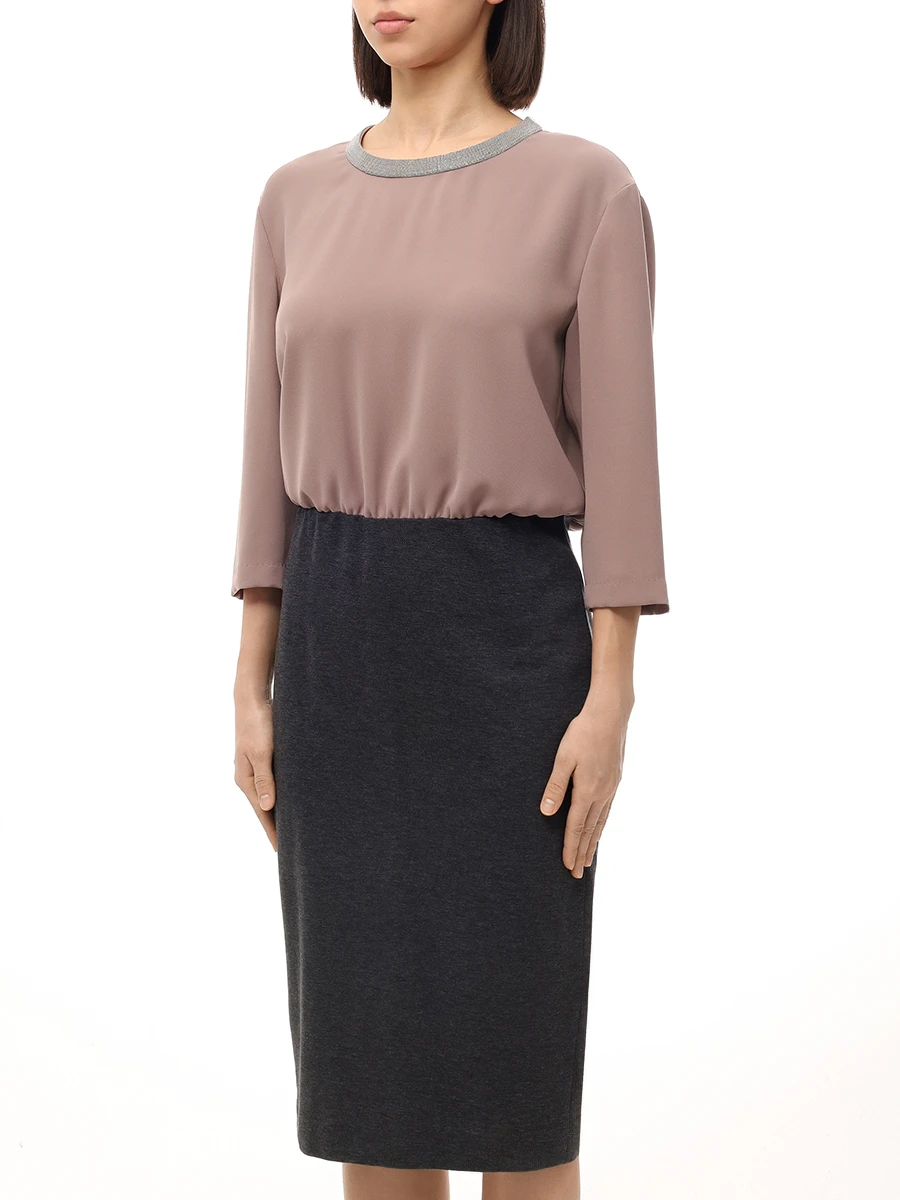 Платье комбинированное