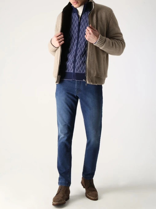 Кардиган шерстяной BERTOLO LUXURY MENSWEAR