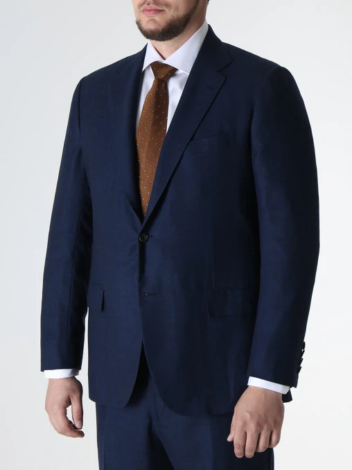 Костюм шерстяной в клетку KITON