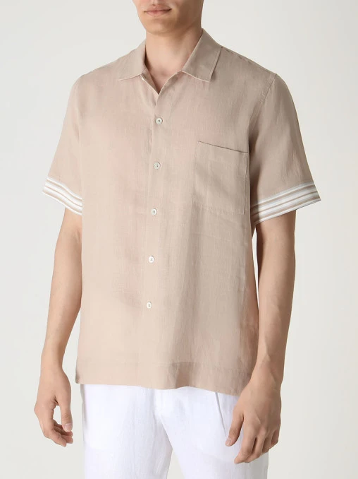 Рубашка Regular Fit льняная BILANCIONI