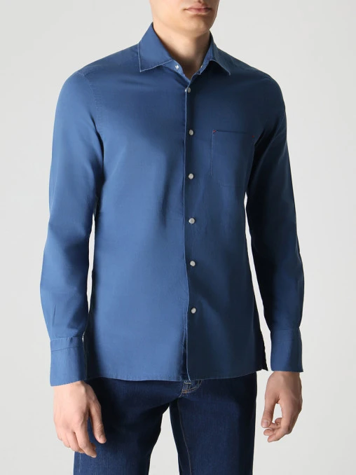 Рубашка Slim Fit хлопковая KITON