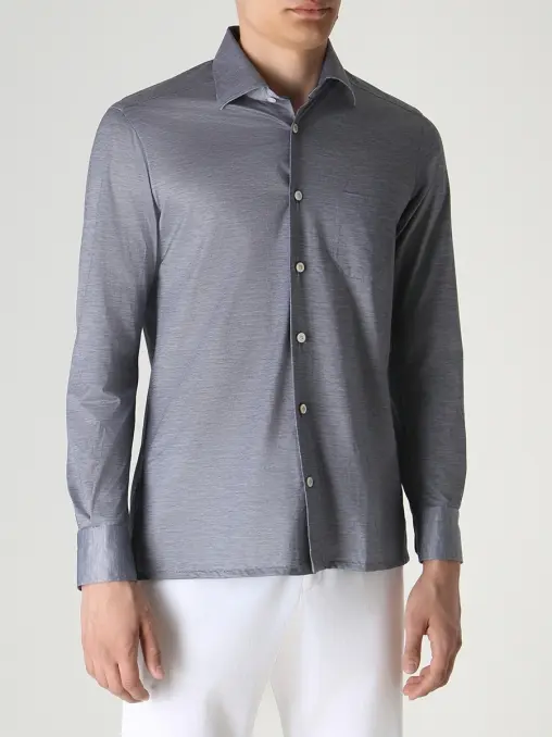 Рубашка Slim Fit хлопковая KITON