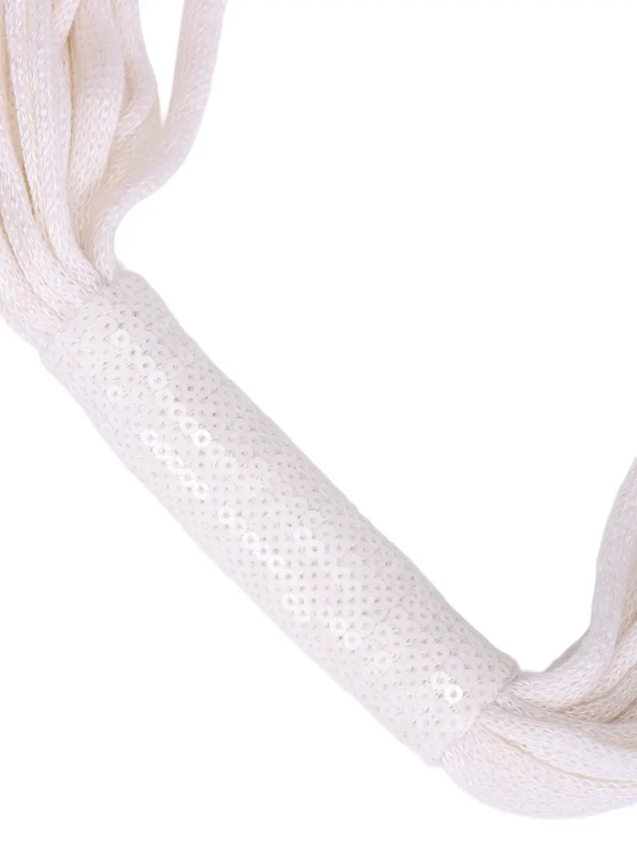 Колье изо льна и вискозы