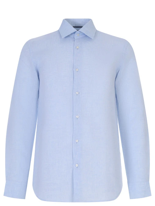 Рубашка Slim Fit льняная BOSS