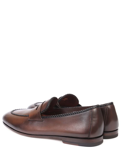 Лоферы кожаные SANTONI