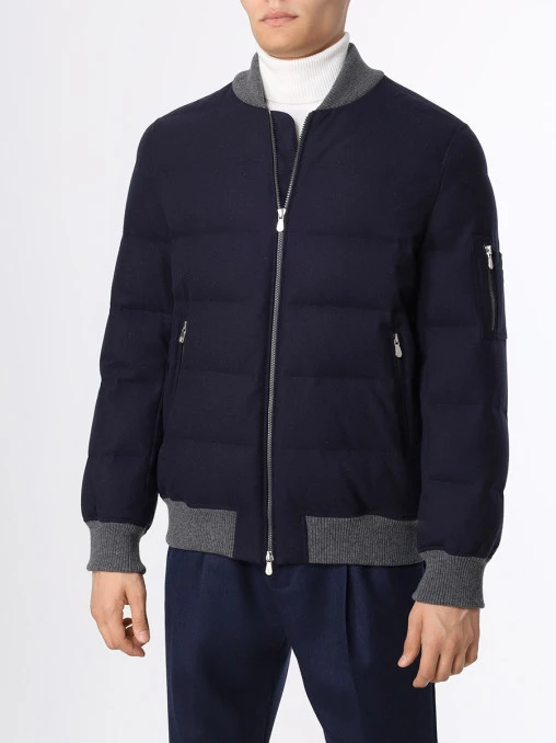 Пуховик шерстяной BRUNELLO CUCINELLI