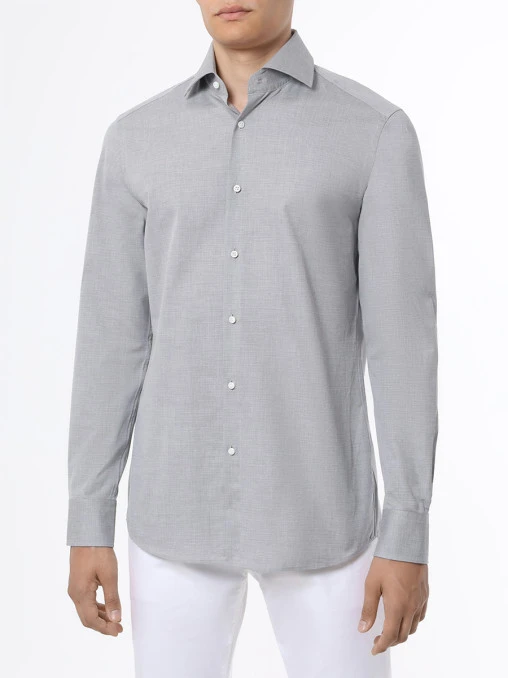 Рубашка Slim Fit хлопковая BOSS CAMEL