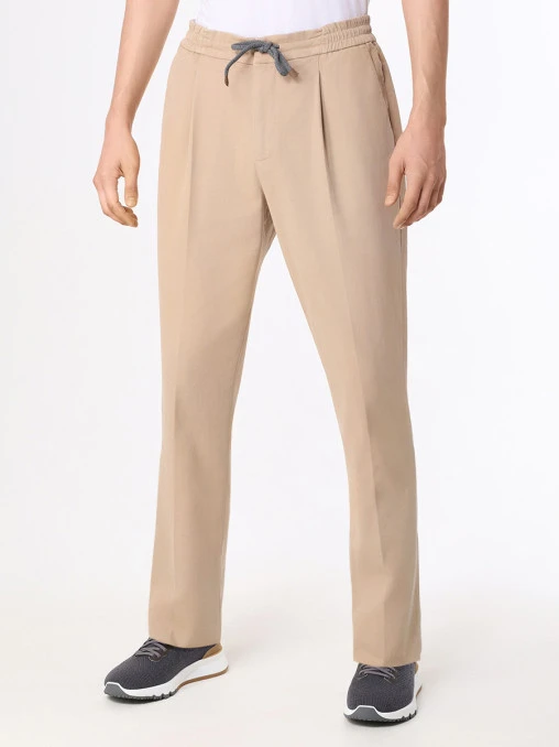 Брюки хлопковые BRUNELLO CUCINELLI