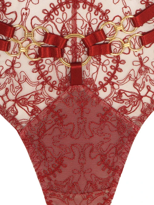 Трусы кружевные Cymatic High Waist Thong BORDELLE