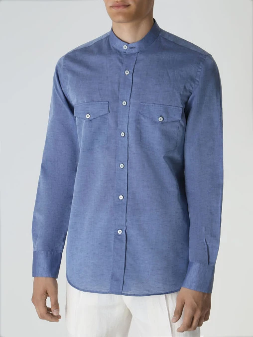 Рубашка Regular Fit льняная CANALI