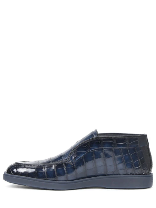Ботинки из кожи аллигатора SANTONI