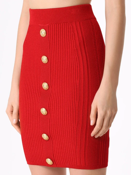 Юбка из вискозы BALMAIN