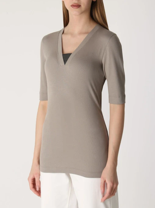 Футболка хлопковая BRUNELLO CUCINELLI