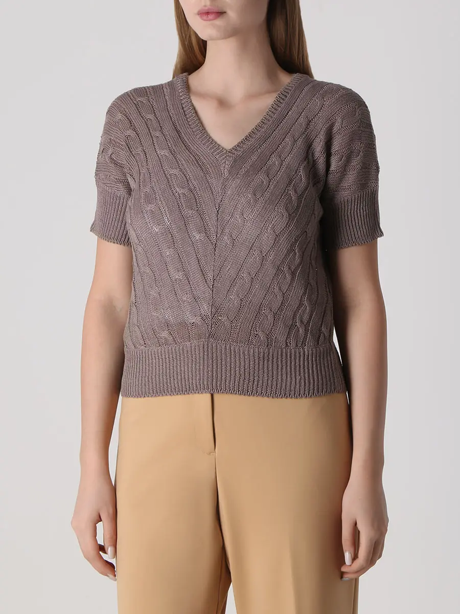 Пуловер льняной