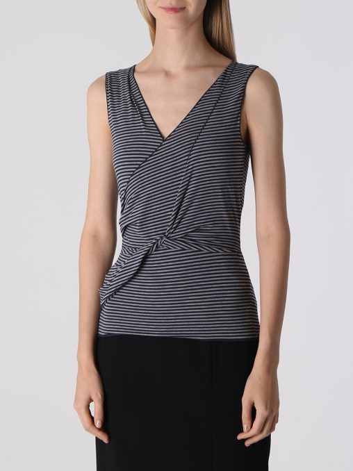 Топ в полоску ARMANI COLLEZIONI
