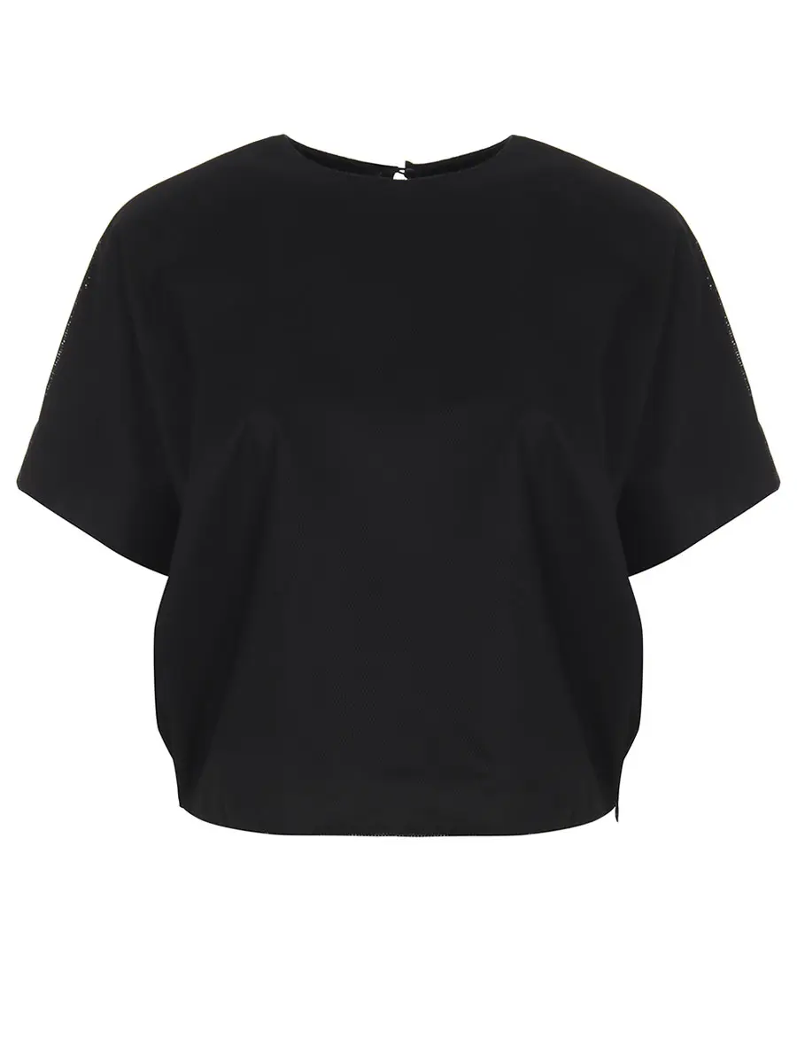 Блуза однотонная