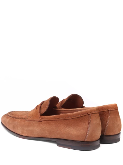 Лоферы из нубука SANTONI