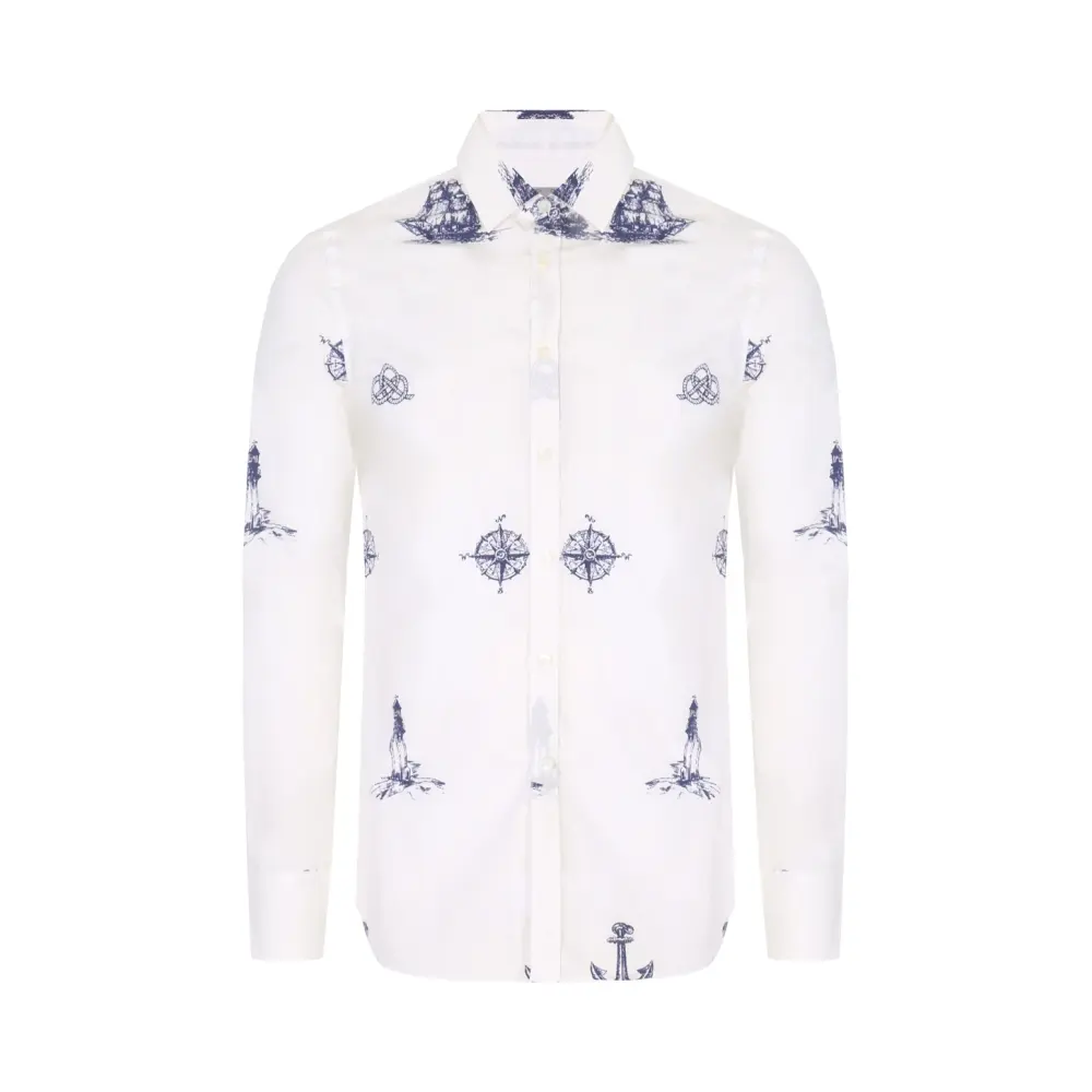 Рубашка Slim Fit хлопковая