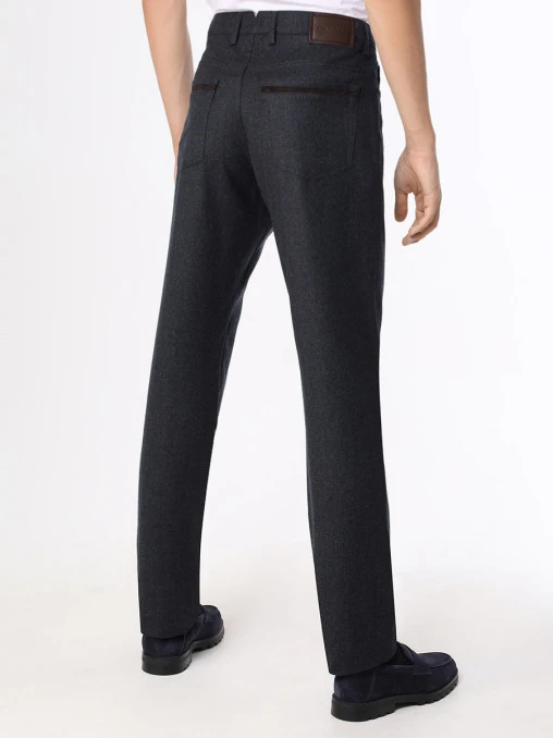 Джинсы Regular Fit шерстяные CANALI