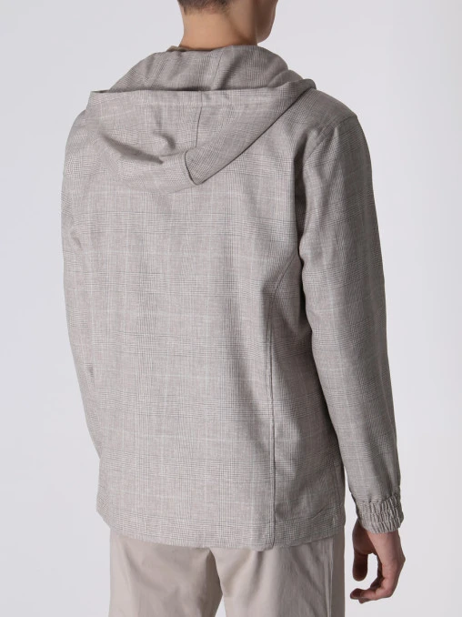 Ветровка шерстяная в клетку KITON