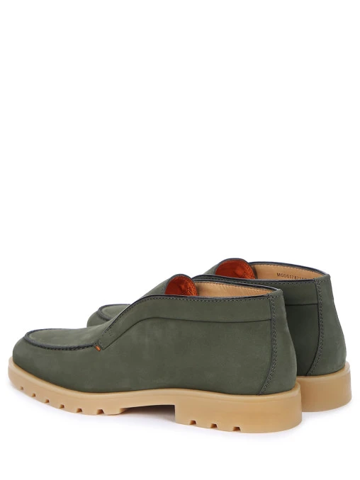 Лоферы из нубука SANTONI
