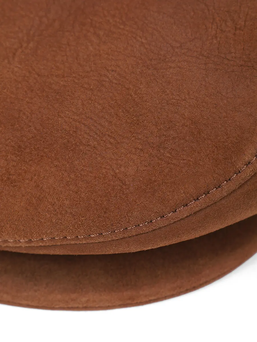 Кепка кожаная на меху